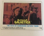 BattleStar Galactica Trading Card 1978 Vintage #114 Lorne Greene - £1.57 GBP