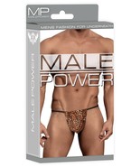 MALE POWER POSING STRAP G STRING LEOPARD ANIMAL PRINT - $314.54 MXN