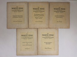 Lot 1926 Antique 5pc Architectural Monograph White Pine Series Xii Farmington Ct - £38.10 GBP