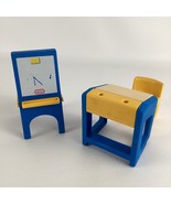 Little Tikes Dollhouse Classroom Desk Chair Chalkboard Easel White Board... - $54.09 CAD