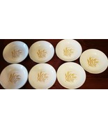 Vintage ~ Set of Seven (7) Ceramic Bowls ~ Golden Wheat Gold Trim ~ USA - $37.40