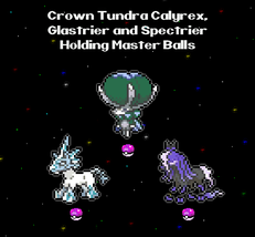 6IV Crown Tundra Calyrex Glastrier Spectrier Master Balls Pokemon Sword Shield - £4.68 GBP