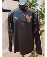 Puma Mens Black Solid Polyester Long Sleeve CUP Training 1/4 Zip Jersey ... - $60.93 CAD