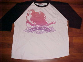 Keith Urban Escape Together 2009 World Tour Baseball Style White T-Shirt... - £36.94 GBP