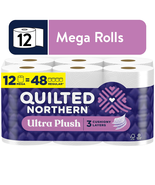 Ultra Plush 3-Ply Toilet Paper, 12 Mega Rolls - $416.93 MXN