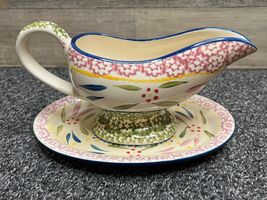 Temp-tations Old World Confetti 9oz Porcelain Gravy Boat with Dish - $27.99