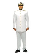 Tabi&#39;s Characters Men&#39;s Deluxe US Navy Officer Uniform Costume, Large - £136.21 GBP