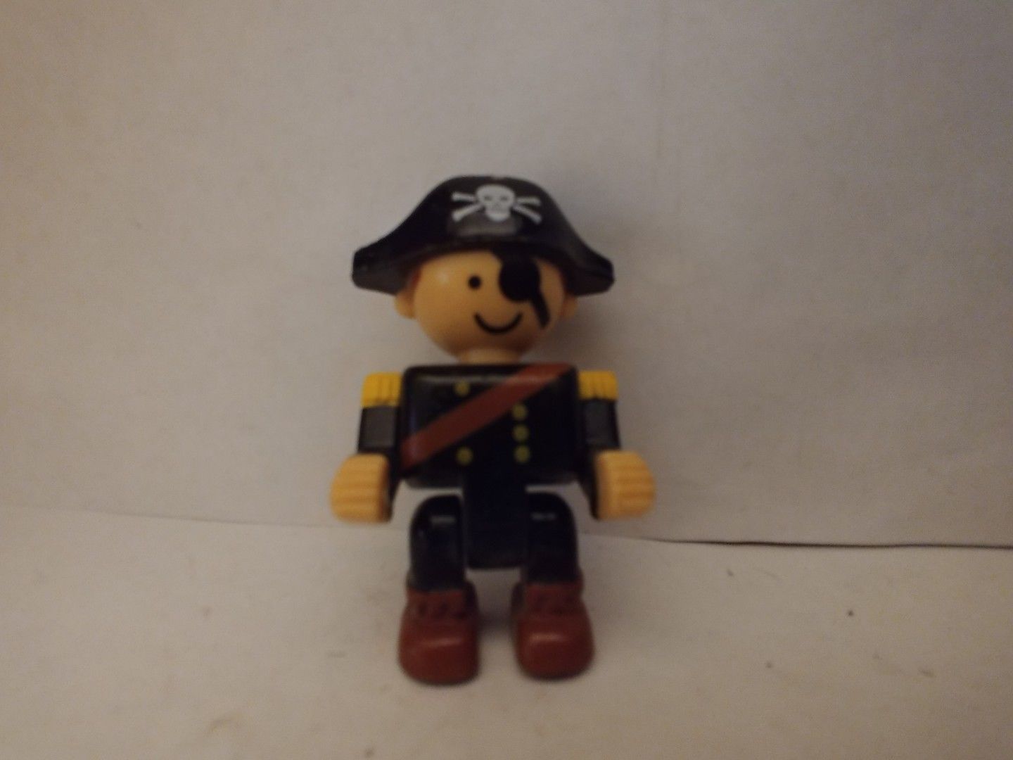 Chunky Pirate Figure with Moving Arms Legs and Head Toddler Pretend Play - $2.00