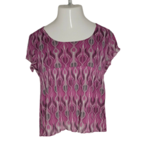 Emma James Classy Shirt Blouse ~ Sz XL ~ Purple ~ Short Sleeve - £13.50 GBP