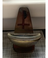 Rare Bronze Holy Water Container Christian Made in Western Germany  - $459.15 MXN