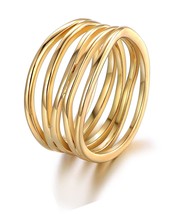 Gold, Rose Gold and White Gold Plated Statement Ring - £37.71 GBP