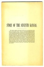 Story of the Seventh Kansas in the Civil War 1902 S M Fox Adjutant General - £35.53 GBP