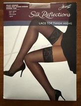Silk Reflections Silky Sheer Lace Top Thigh Highs Style OA444 Little Col... - $213.06 MXN