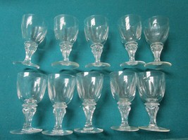 Crystal Glass Sherbet And Cordial Glasses Thumb Print Classy Pick A Set - $80.99