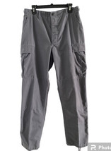 Propper Pants Mens Med Long Gray Combat Cargo Ripstop Tactical Button Fly - £19.63 GBP