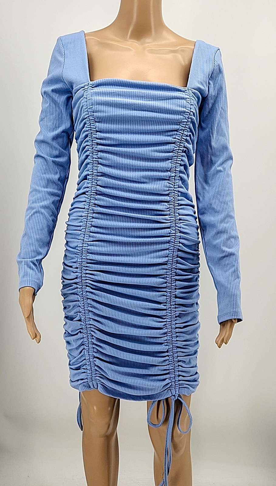 Forever 21 Knit Dress Sho Light Blue, Size Large - Dresses