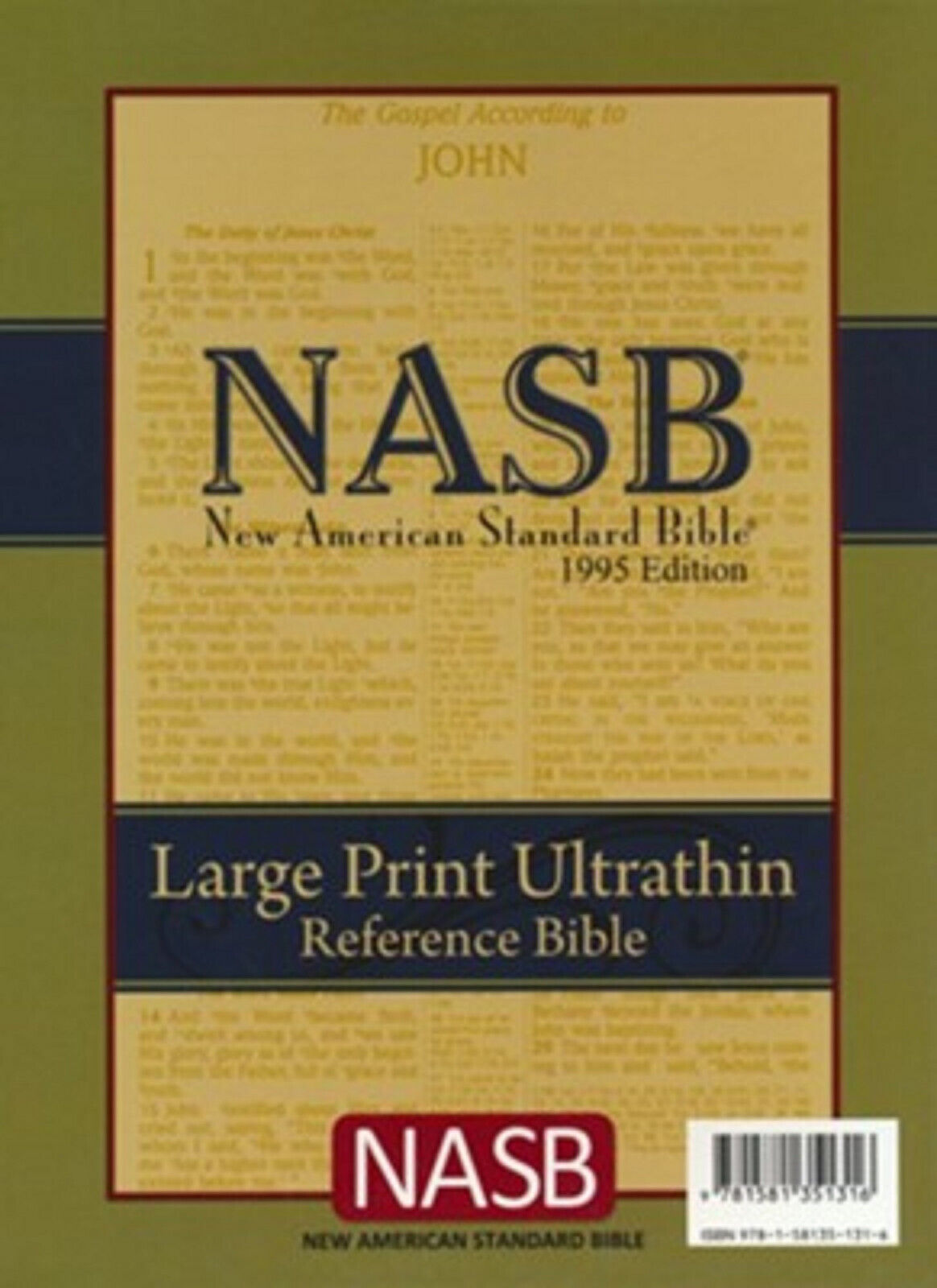 Primary image for Large Print Genuine Leather! NASB Bible New American Standard Version