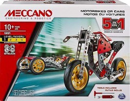ERECTOR - Motorbikes and Cars 5 in 1 Street Fighter Bike Building Set by Meccano - £27.09 GBP
