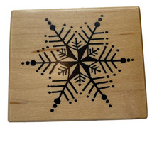 Winter Large Snowflake Rubber Stamp Card Making Art PSX E-1953 Vintage 1996 - £7.64 GBP