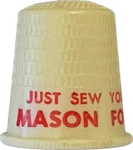 Just Sew You&#39;ll Remember, Mason for Senator Collectible plastic Thimble - $11.99