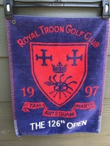Royal Troon Golf Towel United Kingdom Club 1997 126th Open 18” X 14” Sco... - $19.48