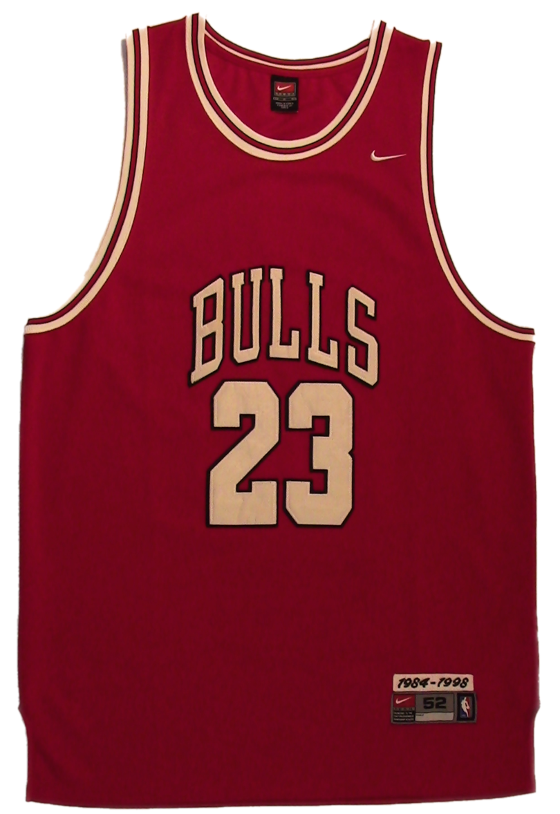 Michael Jordan #23 Men's Career Jersey Nike 1984-98 Red-White-Black XL/52  - $49.95
