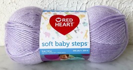Red Heart Soft Baby Steps Acrylic Yarn - 1 Skein Color Lavender #9590 - £6.03 GBP