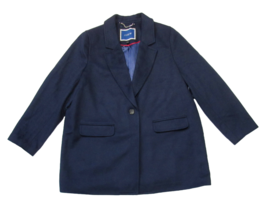 NWT J.Crew Blazer-Coat in Navy Blue Italian Wool-Cashmere Oversized XXL 2XL - $118.80