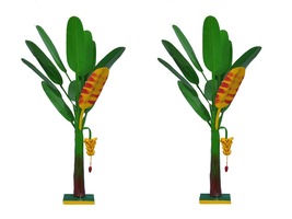 Simonart and printing artificial banana tree pair 2 ft - £39.07 GBP