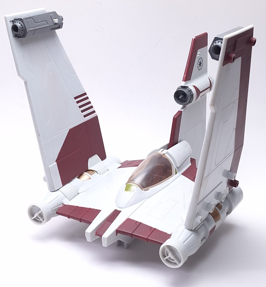 Star Wars The Clone Wars V-19 Torrent Starfighter 2008 Vehicle Used Inco... - $28.51