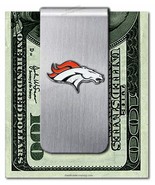 GO DENVER BRONCOS! STAINLESS STEEL MONEY CLIP FOOTBALL SPORTS NFL FREE S... - $20.76