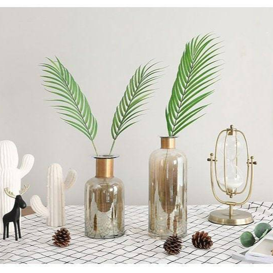 Artificial palm leaves,fake green plants, home decoration, flower arrang... - $2.59