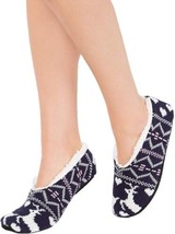 allbrand365 designer Womens Printed Slipper Socks Color Navy Size S/M - £9.28 GBP