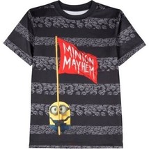 Minions Movie Sublimated Active Poly Tee T-Shirt Nwt Boys Size 4-5, 6-7 Or 8 - £6.36 GBP