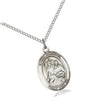 Sterling Silver St. Raphael The Archangel Pendant - £181.38 GBP