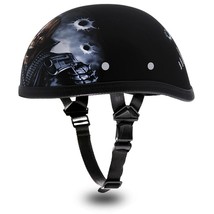 Daytona Helmets Skull Cap EAGLE- W/ Come Get 'em No Dot Motorcycle Helmet 6002CG - $68.36