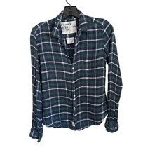 Frank &amp; Eileen Barry Check Tailored Fit Cotton Button-Up Shirt Size XS - $74.25