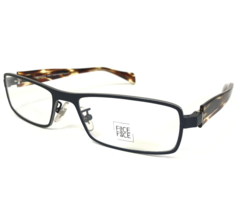 Face a Face Eyeglasses Frames DENIM 3 9315 Clear Brown Horn Matte Blue 54-18-125 - $186.70