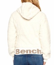 Bench UK Kava Crema Bianco Sporco Felpa BLEA2461D Zip-Thru Simil Pelo Gi... - $43.71