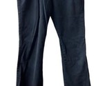 Old Navy Womens Stretch Solid Black Flat Front Bootcut Chino Pants Size 0 - $10.69