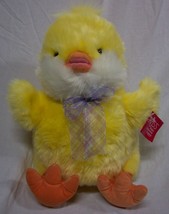 RUSS LARGE EASTER FUZZY YELLOW CHICKLES CHICK 14&quot; Plush STUFFED ANIMAL W... - £22.20 GBP