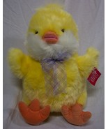 RUSS LARGE EASTER FUZZY YELLOW CHICKLES CHICK 14&quot; Plush STUFFED ANIMAL W... - £23.27 GBP