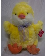 RUSS LARGE EASTER FUZZY YELLOW CHICKLES CHICK 14&quot; Plush STUFFED ANIMAL W... - £23.44 GBP