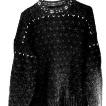 Alps Women&#39;s Pullover Sweater Green Pink Wool Blend Fair Isle Long Sleev... - $39.59