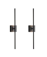 Wall Sconces Set Of Two Matte Black Wall Light Fixtures Wall Lamp With L... - £200.83 GBP