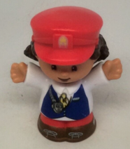Fisher Price Mattel Little People Train Station Engineer Red Airport Girl 2016 - £3.98 GBP
