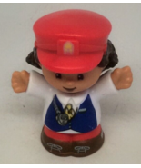 Fisher Price Mattel Little People Train Station Engineer Red Airport Gir... - £3.92 GBP