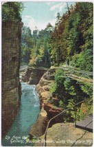 Postcard Up From The Gallery Ausable Chasm Lake Champlain New York - $3.95