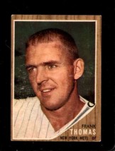 1962 Topps #7 Frank Thomas Vg+ Mets *X72990 - £4.25 GBP