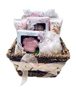 Floral Breeze Cherry Blossom 7 Piece Pampering Spa Gift Set In Rattan Ba... - $569.25 MXN
